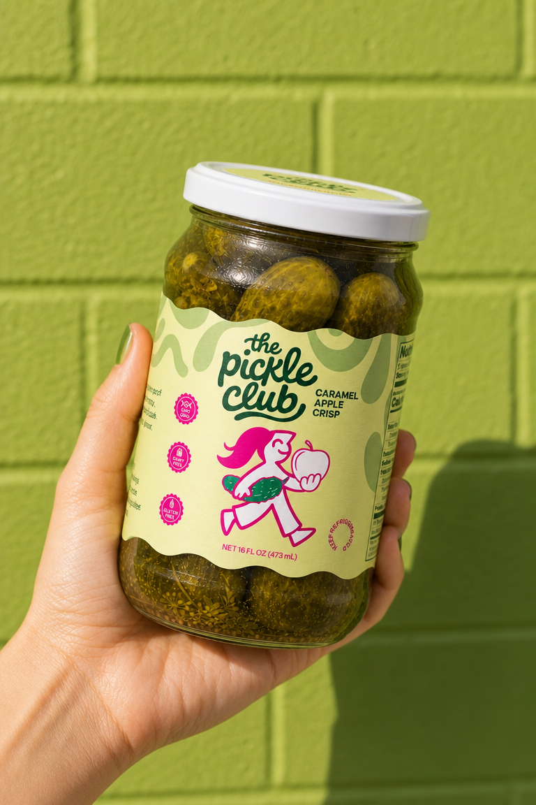 Illustrated Pickle Club campaign artwork